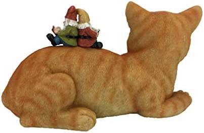 GlitZGlam Cody the Miniature Cat and Gnomes - “A Relaxing Day” - A Fairy Garden Gnome Miniature - Image 7