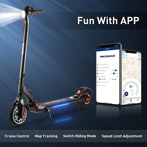 Electric Scooter Adults Top 31 km , 3 Speed Mode - 350W Brushless Motor, 25km Long Range, LED Light, 8.5'' Solid Tires, Disc Brake & EABS, Folding Electric Scooters for Adults with APP Control - Image 6