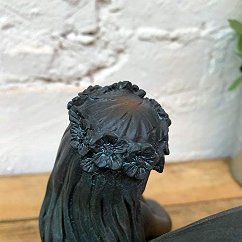 Darthome Ltd Resin Sitting Flower Fairy Outdoor Garden Decorative Figure Ornament Sculpture 18cm (Fairy B) - Image 5