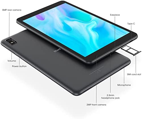 Tablet Blackview Tab6 8 Inch, Android 11 Phablet(2022), 4G LTE Dual SIM, WIFI Tablet PC, 5580mAh Battery, 3+32GB/256GB, Face ID Unlocked, Bluetooth5.0, Type-C, GPS, OTG, NOTE, 2 Years Warranty - Grey - Image 7