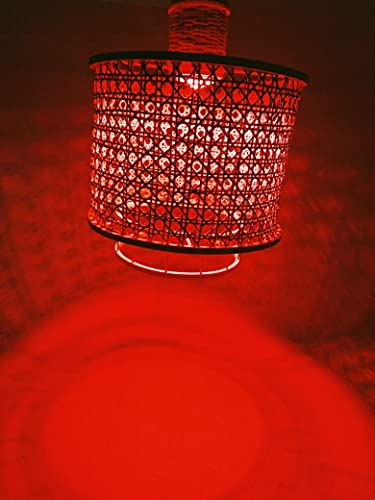 WiFi RGB Smart light, mood lighting Alexa compatible chandelier App Control Colour changing Modern Home living, dining and bed room Handcrafted cane weave ceiling decor - Image 9