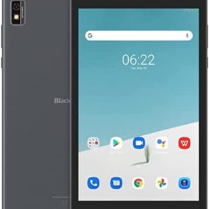 Tablet Blackview Tab6 8 Inch, Android 11 Phablet(2022), 4G LTE Dual SIM, WIFI Tablet PC, 5580mAh Battery, 3+32GB/256GB, Face ID Unlocked, Bluetooth5.0, Type-C, GPS, OTG, NOTE, 2 Years Warranty - Grey