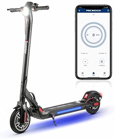 Electric Scooter Adults Top 31 km , 3 Speed Mode - 350W Brushless Motor, 25km Long Range, LED Light, 8.5'' Solid Tires, Disc Brake & EABS, Folding Electric Scooters for Adults with APP Control
