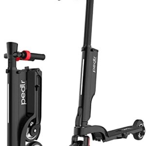Pedlr Pro P6 Foldable Electric Scooters Adult,Portable E-Scooter with HI-FI Bluetooth Speaker&25.2V/6Ah Charging Detachable Battery,250W Motor,25km Long Range,Max Speed 25km/h,Black