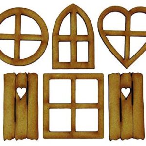 Fairy Window Craft Kit - Mixed Pack of Fairy Door Accessories