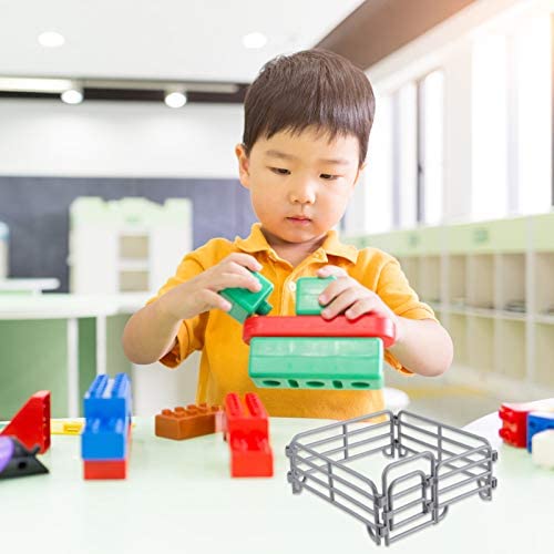DOITOOL 12pcs Corral Fencing Panel Accessories Playset Fences Farm Figures Plastic Fence Toys for Toddlers Kids Preschool Educational Christmas Sets - Image 8