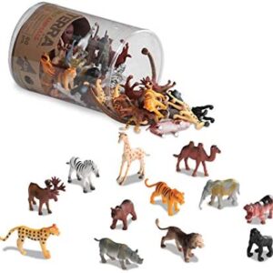 Terra by Battat – Wild Animals – Assorted Miniature Wild Animal Toys For Kids 3+ (60 Pc)