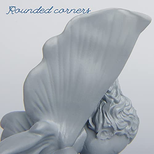 ZoneYan Flower Fairy Sculpture, Garden Sitting Fairy Statue, Sitting Fairy Statue, Tudor And Turek Angel Girl Figurines Craft, Garden Ornament Resin Landscaping Yard Decoration(Gray) - Image 2