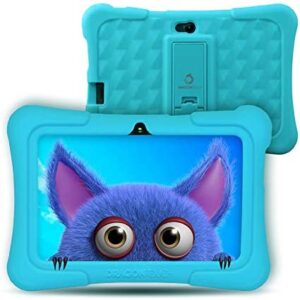 Dragon Touch Kids Tablet, Y88X Pro Kids Tablet Pad Learning Tablet for Kids, 2GB+16GB, Android 9.0 OS, 7" IPS Touchscreen, G-Sensor, Kidoz & Google Play Pre-Installed with Blue Case