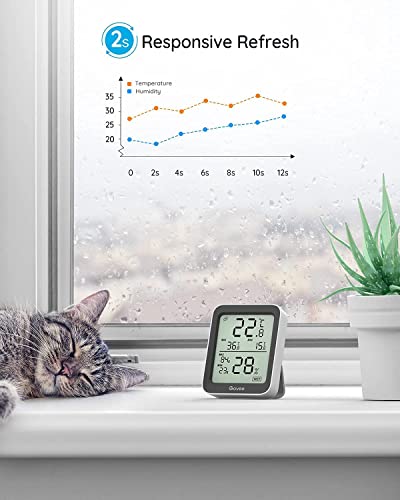 Govee Room Thermometer Hygrometer, Bluetooth Digital Indoor Temperature Humidity Sensor with Smart Alert and Data Storage, for Baby Home Cellar 2 Pack - Image 6