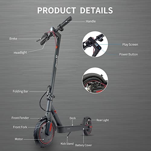 ZWHEEL Electric Scooter for Adults E9 Basic Air Pneumatic, up to 20km of autonomy, 25km/h, Two Speed Modes, Foldable, Cruise Control, mobile App connection - Image 2