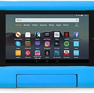 Amazon Kid-Proof Case for Fire 7 tablet | Only compatible with 9th-generation tablet (2019 release), for ages 3–7, Blue