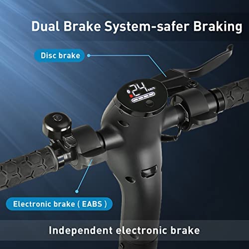 Electric Scooter Adults Top 31 km , 3 Speed Mode - 350W Brushless Motor, 25km Long Range, LED Light, 8.5'' Solid Tires, Disc Brake & EABS, Folding Electric Scooters for Adults with APP Control - Image 4