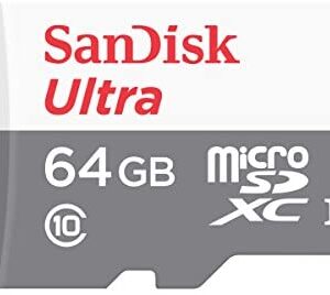 SanDisk Ultra 64 GB microSDXC Class 10 Memory Card up to 48 Mbps - White/Grey