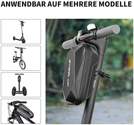 Lepeiqi Electric Scooter Bag for Adults Scooter Front Tube Bag Waterproof Electric Scooter Accessories Frame Handlebar Folding Bike Bag for Xiaomi Mijia M365 Sedway Ninebot E-Serie (Black - LPQM081) - Image 8