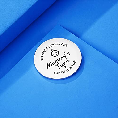 CJ&M Fun New Parents Decision Coin, Engraved Stainless Steel Fun Coin for Decision Making, New baby Gift - Image 6