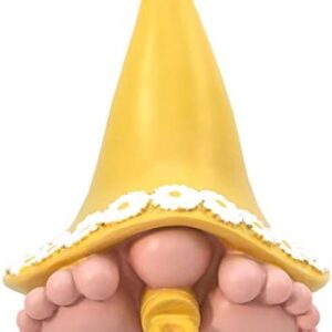 GlitZGlam Daisy the Giant Baby Gnome for the Enchanted Gnome and Fairy Garden (15.24 CM Tall) (Daisy Yellow)