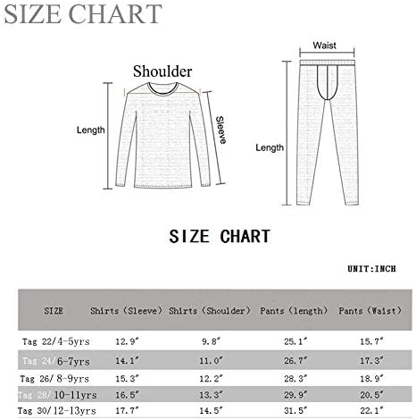 BUYKUD Kids' Girls Boys Long Sleeve Base Layer Compression Athletic Shirt Tights Top & Bottom Set Unisex - Image 7