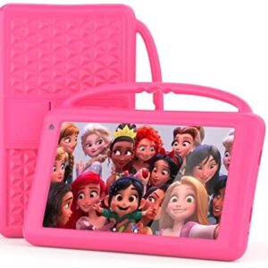 Kids Tablets 7 inch HD Display Android 10.0 WIFI Tablet for Kids with Handle Proof Case Quad Core Tablet PC 2GB+32GB GMS Certification Parental Control APP (Pink)