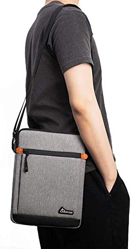 SIMTOP Tablet Sleeve Shoulder Bag 12.9 inch,iPad Pro (5th/4th/3rd Gen) 2021-2018,ipad carrying case with Shoulder Strap ,ipad accessories messenger bags Waterproof ( Grey) - Image 2
