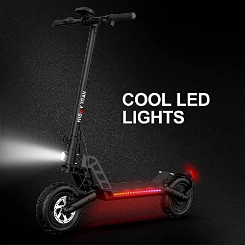 Hiboy Titan PRO Electric Scooter - Dual 500W Motor Up to 40 Miles Long Range Battery, Folding Off-Road Electric Scooter for Adults Dual Braking System, 10" Pneumatic Tires (Normal) - Image 4