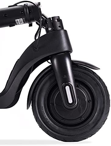 Decent ONE MAX 350w Premium e-scooter. Easy-folding Electric Scooter - 3 Speed/Drive Modes 15.5mph speed, Front Hub Motor/Brake, Mechanical Disc rear brake, 10-inch pneumatic tyres and LED - Black - Image 6