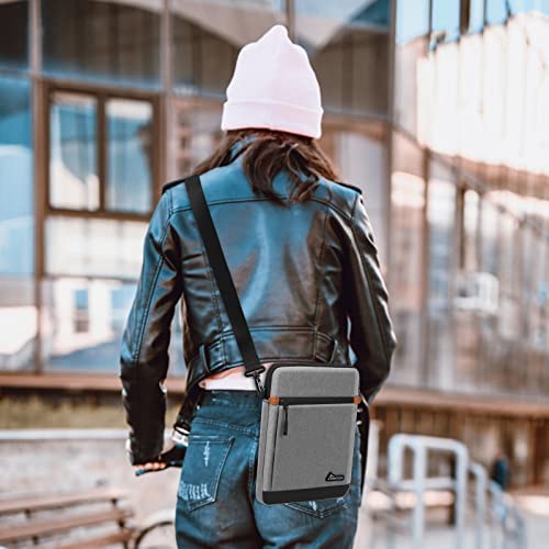 SIMTOP Tablet Sleeve Shoulder Bag 12.9 inch,iPad Pro (5th/4th/3rd Gen) 2021-2018,ipad carrying case with Shoulder Strap ,ipad accessories messenger bags Waterproof ( Grey) - Image 7