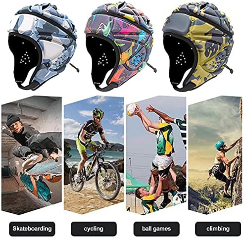 QOTSTEOS Rugby Headguard, Soft Flag Football Protective Headgear, Outdoor Sports Padded Gear Helmet for Kids Boys Youth Adults - Image 5