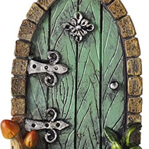 Miniature Pixie, Elf, Fairy Door - Tree Garden Home Decor - Fun Quirky Gift Figurine - H9cm