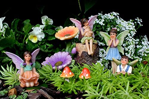 PRETMANNS Fairy Garden Accessories Outdoor - Miniature Fairies Garden Fairy Figurines - Fairy Garden Decorations 7 Piece Kit - Image 2