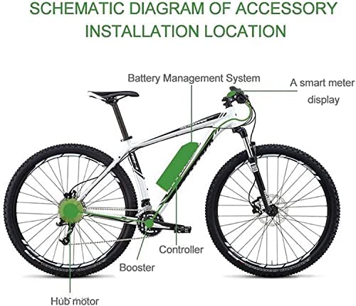 Ebike Conversion Kit Front Wheel,36V/48V 350W/500W Electric Bicycle Hub Motor Kit,20"/24"/26"/27.5"/28"/29"/700C Front Wheel E-Bike Conversion Kit,E-Bike Hub Set with PAS System,20in-36V/500W - Image 7
