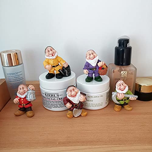 6 Pcs Mini Gnome Statue Miniature Fairy Garden Gnomes Fairy Resin Outdoor Statues for Table and Garden Ornaments Outdoor - Image 7