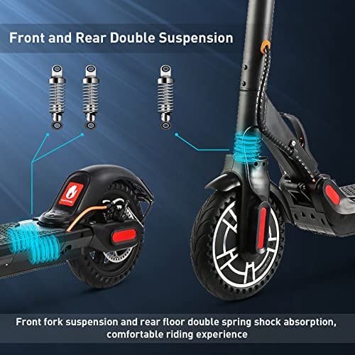 Electric Scooter Adults Top 31 km , 3 Speed Mode - 350W Brushless Motor, 25km Long Range, LED Light, 8.5'' Solid Tires, Disc Brake & EABS, Folding Electric Scooters for Adults with APP Control - Image 5