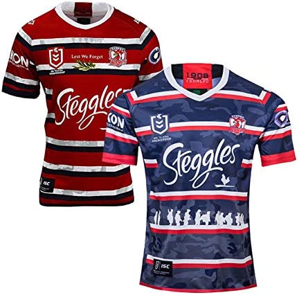 2020-2021 Sydney Rooster Rugby Jersey, Football Shirt, New Memorial Edition Rugby T-Shirt