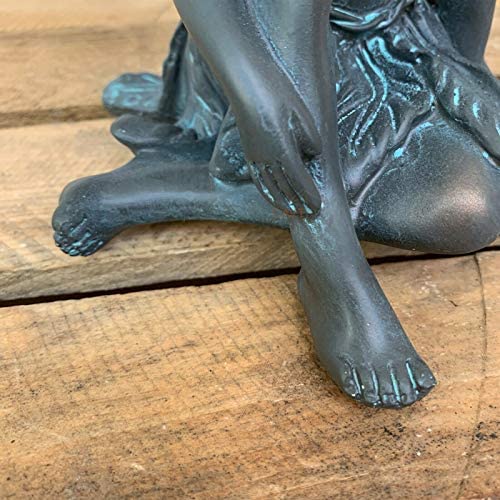 Darthome Ltd Resin Sitting Flower Fairy Outdoor Garden Decorative Figure Ornament Sculpture 18cm (Fairy B) - Image 7