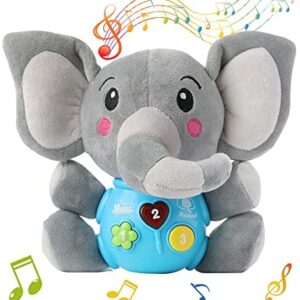 FWZXBK Plush Baby Toys - Newborn Baby Musical Toys for Baby 0 to 36 Months - Stuffed Animal Light Up Baby Toys for Infants Babies Boys Girls Toddlers Baby Gifts 0 3 6 9 12 Month