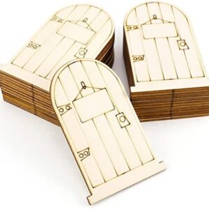 rosenice Elf Doors Wood Fairy Fairies Laser Cut Unpainted 25-pack