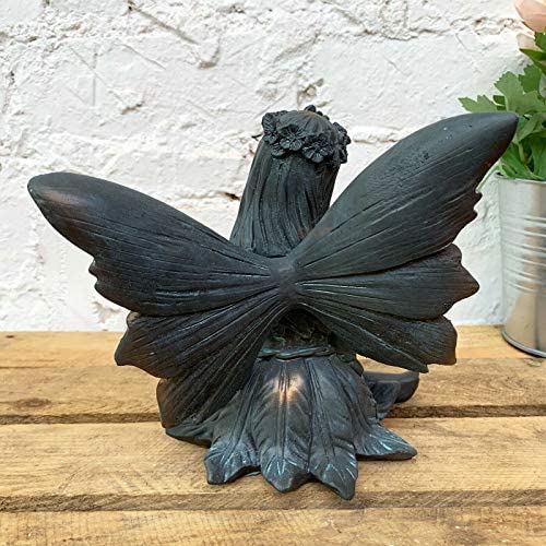 Darthome Ltd Resin Sitting Flower Fairy Outdoor Garden Decorative Figure Ornament Sculpture 18cm (Fairy B) - Image 4