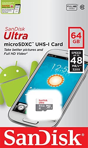 SanDisk Ultra 64 GB microSDXC Class 10 Memory Card up to 48 Mbps - White/Grey - Image 2