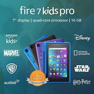 Fire 7 Kids Pro tablet | for ages 6+ | 7" Display, 16 GB | Black Kid-Friendly Case