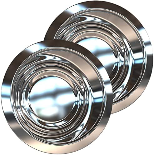 OXKOX Pack of 2 Dog Bowl - Stainless Steel Dishwasher Safe Large 21.5×6.5cm - Bowl for Cats, Dogs, Pups, and Kittens - Ideal for Wet and Dry DOG Food and Water Bowl - Image 2