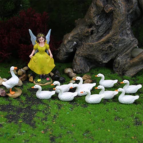 Set Of 6 Fairy Garden Accessories, Fairy Garden Miniatures Includes Fairy, Hedgehog and 4 Ducks Mini Garden Figurine Fairies Decor, Miniature Fairy Garden Accessories for Outdoor or House Decor - Image 7