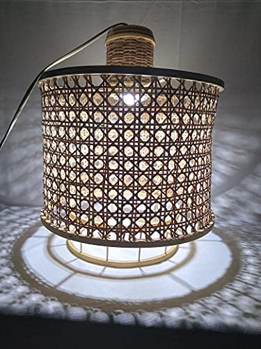 WiFi RGB Smart light, mood lighting Alexa compatible chandelier App Control Colour changing Modern Home living, dining and bed room Handcrafted cane weave ceiling decor - Image 4