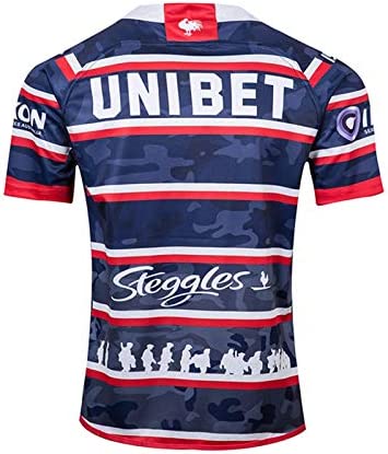 2020-2021 Sydney Rooster Rugby Jersey, Football Shirt, New Memorial Edition Rugby T-Shirt - Image 4