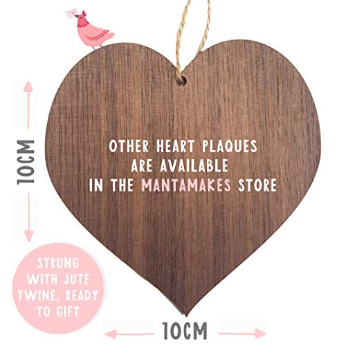 Manta Makes Chance made us Colleagues Fun and Laughter Novelty Wooden Hanging Heart Leaving Gift Plaque Work Friendship Sign - Image 5