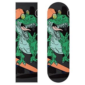Cool Skateboard Dinosaur Pattern Waterproof Skate Grip Tape Scooter Skateboard Griptape 33x9 Inch Skateboard Stickers