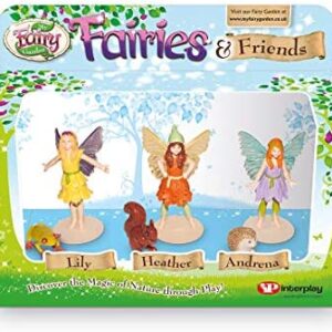 My Fairy Garden FG203 Fairies and Friends Figurines, Multicolor