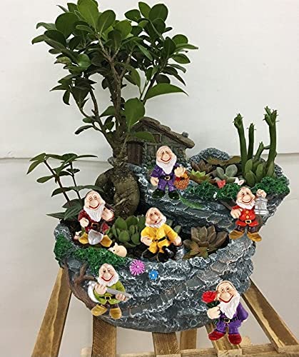 6 Pcs Mini Gnome Statue Miniature Fairy Garden Gnomes Fairy Resin Outdoor Statues for Table and Garden Ornaments Outdoor - Image 5