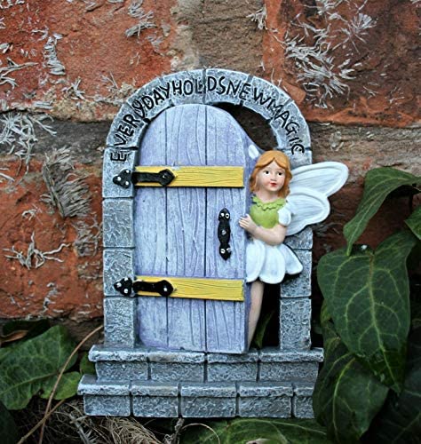 HH Home Hut Garden Ornament Fairy Door Magical Secret Enchanted Mushroom Hobbit Cherub