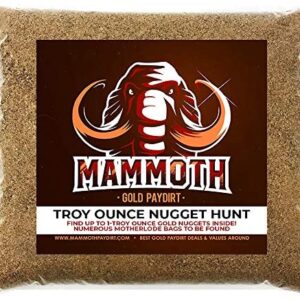 Mammoth 'Troy Ounce Nugget Hunt' - Gold Nugget Paydirt Panning Concentrate Pay Dirt Bag - Gold Prospecting